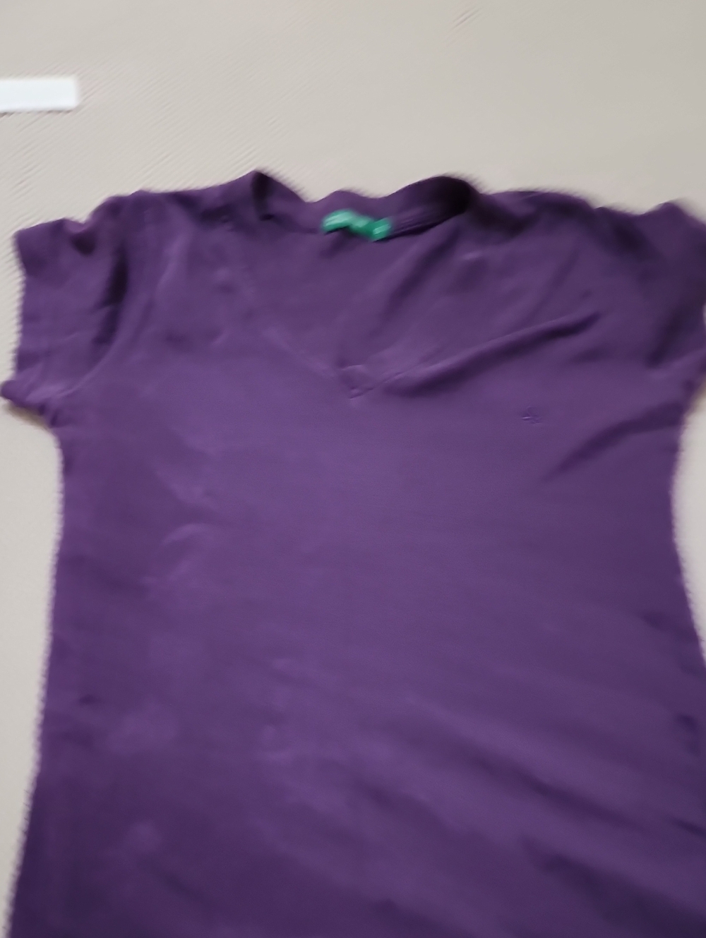 United Colors Of Benetton Purple V-neck Women's Top